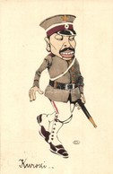T2 Kuroki. Barcsay Adorján Levele / Caricature Of A Japanese Military Officer Of The Russo-Japanese War, D&C.B. Serie 22 - Non Classés