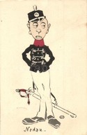 T2 Nodzu. Barcsay Adorján Levele / Caricature Of A Japanese Military Officer Of The Russo-Japanese War, D&C.B. Serie 223 - Unclassified