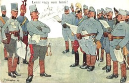 T2/T3 1909 Lenni Vagy Nem Lenni! / K.u.K. Military Officers. B.K.W.I. 346-12. S: Fritz Schönpflug - Non Classés