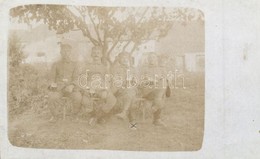 * T2/T3 WWI German Military, Soldiers With Glasses Of Beer. Photo (EK) - Zonder Classificatie