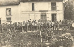 T2/T3 1916 WWI German Military, Soldiers' Brass Music Band. Group Photo (EK) - Ohne Zuordnung