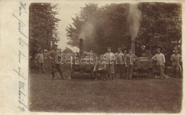 * T2 1916 WWI German Military Field Kitchen With Soldiers. Photo - Non Classificati