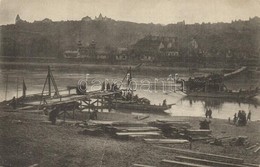 ** T2/T3 Első Világháborús Katonák Pontoon Híd építése Közben. Kiadja Tolnay András Kantinos / WWI Hungarian Soldiers Du - Ohne Zuordnung