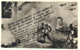 T2 1943 Második Világháborús Romantikus Katonai Montázs Repülőgépekkel / WWII Hungarian Romanctic Military Montage With  - Zonder Classificatie