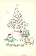 ** T2/T3 Girl With Toys And Christmas Tree. W. & S. Succ. V.A. S: Mela Koehler (fl) - Ohne Zuordnung