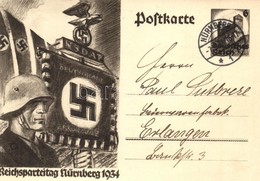 T2 1934 Reichsparteitag Nürnberg / Nuremberg Rally. NSDAP German Nazi Party Propaganda, Swastika;  6 Ga. - Ohne Zuordnung