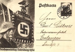 T2 1934 Reichsparteitag Nürnberg / Nuremberg Rally. NSDAP German Nazi Party Propaganda, Swastika;  6 Ga. - Sin Clasificación