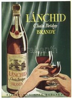 ** T1/T2 Lánchíd Brandy Reklám / Lánchíd Brandy Advertisement Card - Ohne Zuordnung
