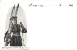 ** T2 ~1900 Gruss Aus... Wintersportverlag Berlin SW. 46. Liefert: Schneeschuhe, Rennwölfe Etc. Preisbuch Grat. / Winter - Non Classificati