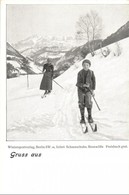 ** T2 Gruss Aus... Schneeheil! Wintersportverlag Berlin SW. 46. Liefert: Schneeschuhe, Rennwölfe Etc. Illustr. Brochure  - Zonder Classificatie