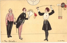 ** T1/T2 I. The Salute / Mensur Academic Fencing. 'Sketchy Bits' Series Litho, Artist Signed - Non Classificati