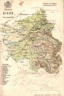 T2/T3 1900 Bihar Vármegye Térképe; Kiadja Károlyi Gy. / Map Of Bihar County (kis Szakadás / Small Tear) - Non Classés