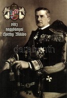 ** T2/T3 Vitéz Nagybányai Horthy Miklós, Magyar Címer - Reprint Képeslap (EK) - Ohne Zuordnung