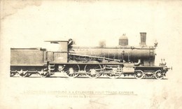 ** T2/T3 Locomotive Compound A 4 Cylindres Pour Trains Express (Chemins De Fer Du St-Gothard). Photo (fl) - Unclassified