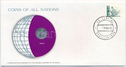 Brazília 1969. 1c 'Nemzetek Pénzérméi' Felbélyegzett Borítékban, Bélyegzéssel, Holland Nyelvű Leírással T:1-
Brazil 1969 - Sin Clasificación