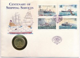 Guernsey 1983. 1P Ni-Br 'HMS Crescent' Borítékban, Bélyegzésekkel T:1
Guernsey 1983. 1 Pound Ni-Br 'HMS Crescent' In Env - Non Classificati