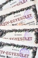 Budapest 1888. 'Magyarországi Jószív Egyesület' Sorsjegye 2Ft-ról (4x) Sorszámkövetők, Felülbélyegzéssel T:II - Ohne Zuordnung