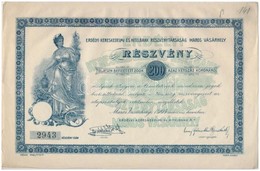 Marosvásárhely 1904. 'Erdélyi Kereskedelmi és Hitelbank Részvénytársaság' Részvény 200K-ról T:III- - Non Classificati