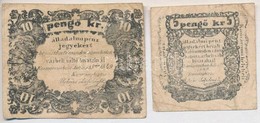 Komárom 1849. 5kr 2mm-es Betűk + 10kr 3mm-es Betűk T:III-  
Hungary / Komárom 1849. 5 Kreuzer 2mm Wide Letters + 10 Kreu - Ohne Zuordnung