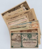Ausztria 1920-1921. 30db-os Papír Szükségpénz Tétel T:I,I- Austria 1920-1921. 30pcs Of Paper Necessity Notes C:UNC,AU - Non Classés