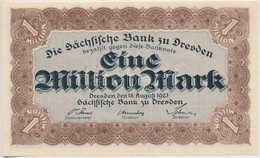 Németország / Weimari Köztársaság / Drezda 1923. 1.000.000M Szükségpénz T:I
Germany / Weimar Republic / Dresden 1923. 1. - Ohne Zuordnung