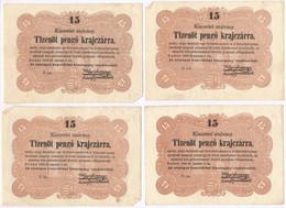 1849. 15kr 'Kossuth Bankó' (4x) T:III
Adamo G102h - Ohne Zuordnung