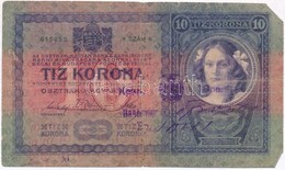 1904. 10K Kiolvashatatlan Bélyegzéssel T:III,III- 
Adamo K10 - Non Classificati