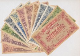 1946. 12db-os Vegyes Magyar Adópengő Bankjegy Tétel, Közte Fordított Címeres T:III,III- - Non Classificati