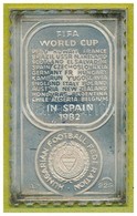 1982. 'Spanyolországi Labdarúgó Világbajnokság 1982' Jelzett Ag Bélyegérem Eredeti ÁPV Tokban (~4,6g/0.925/37x23mm) T:1  - Unclassified