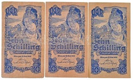 Ausztria 1945. 10Sch (3x) T:III ,
Austria 1945. 10 Schilling (3x) C:F 
Krause 114 - Unclassified