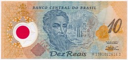 Brazília 2000. 10R 'Brazília 500. évfordulója' Emlékbankjegy T:I,I-
Brazil 2000. 10 Reais '500th Anniversary Of Brazil'  - Ohne Zuordnung