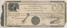 Franciaország / Rouen 1797-1803. 20Fr 'annulé (érvénytelen)' Felülbélyegzéssel T:IV France 
Rouen 1797-1803. 20 Francs ' - Ohne Zuordnung