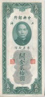 Kína / Shanghai 1930. 20CGU T:II
China / Shanghai 1930. 20 Customs Gold Units C:XF - Unclassified