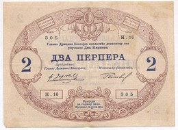 Montenegró 1914. 2P T:III Montenegro 1914. 2 
Perpera C:F Krause 16. - Non Classificati