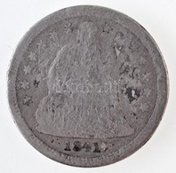 Amerikai Egyesült Államok 1841. 1d Ag T:3,3- 
USA 1841. 1 Dime Ag C:F,VG
Krause KM#63.2 - Unclassified