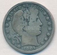 Amerikai Egyesült Államok 1904. 1/2$ Ag 'Barber' T:3
USA 1904. 1/2 Dollar Ag 'Barber' C:F - Ohne Zuordnung