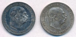 Ausztria 1915-1916. 1K Ag 'Ferenc József' (2xklf) T:2,2- Patina
Austria 1915-1916. 1 Corona 'Franz Joseph' (2xdiff) C:XF - Unclassified