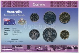 Ausztrália 2005-2007. 5c-2$ (6xklf) Fémpénz Szettben T:1 
Australia 2005-2007. 5 Cents - 2 Dollars (6xdiff) Coin Set C:U - Zonder Classificatie