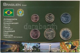 Brazília 2003-2009. 1c-1R (6xklf) Fémpénz Szettben T:1
Brazil 2003-2009. 1 Centavo - 1 Real (6xdiff) Metal Coins In Set  - Non Classificati