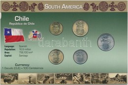 Chile 1971. 10c-5E (5xklf) Fémpénz Szettben, Holland Nyelvű Leírással T:1 
Chile 1971. 10 Centesimos - 5 Escudos (5xdiff - Zonder Classificatie