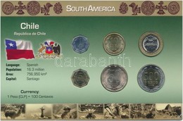 Chile 2001-2008. 1P-500P (6xklf) Fémpénz Szettben, Holland Nyelvű Leírással T:1 
Chile 2001-2008. 1 Peso - 500 Pesos (6x - Zonder Classificatie