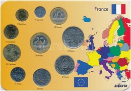 Franciaország 1962-2000. 1c-20Fr (10xklf) Forgalmi Sor Karton Dísztokban T:2
France 1962-2000. 1 Centime - 20 Francs (10 - Zonder Classificatie