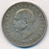 Görögország 1960. 20D Ag 'I. Pál' T:2 
Greece 1960. 20 Drachmai Ag 'Paul I' C:XF 
Krause KM#85 - Unclassified