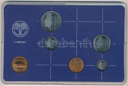 Hollandia 1985. 5c - 2 1/2G (5xklf) + 1985. 's Rijks Munt 1985 (Királyi Verde)' Br Zseton, Műanyag Tokban T:1 Netherland - Unclassified