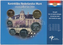 Hollandia 2000. 5c-2 1/2G (6xklf) Forgalmi Sor T:1 Netherlands 2000. 5 Centimes - 2 1/2 Gulden (6xdiff) Coin Set C:UNC - Zonder Classificatie