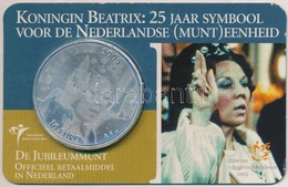 Hollandia 2005. 10E Ag 'Beatrix Királynő Uralkodásának Ezüstjubileuma' Karton Díszlapon T:1
Netherlands 2005. 10 Euro Ag - Unclassified