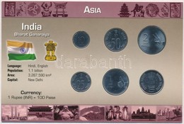 India 1989-2007. 10p-5R (6xklf) Fémpénz Szettben, Holland Nyelvű Leírással T:1
India 1989-2007. 10 Paisa - 5 Rupees (6xd - Zonder Classificatie