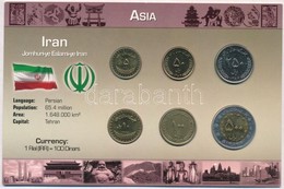 Irán 2000-2004. 5R-500R (6xklf) Fémpénz Szettben, Holland Nyelvű Leírással T:1 
Iran 2000-2004. 5 Rial - 500 Rial (6xdif - Zonder Classificatie