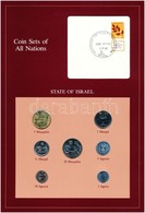 Izrael ~1983. 1a-10Sh (7xklf), 'Coin Sets Of All Nations' Forgalmi Szett Felbélyegzett Kartonlapon T:1 
Israel ~1983. 1  - Zonder Classificatie