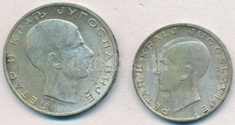 Jugoszlávia 1938. 20D Ag + 50D Ag 'II. Péter' T:2 Patina
Yugoslavia 1938. 20 Dinara Ag + 50 Dinara Ag 'Petar II' C:XF Pa - Zonder Classificatie